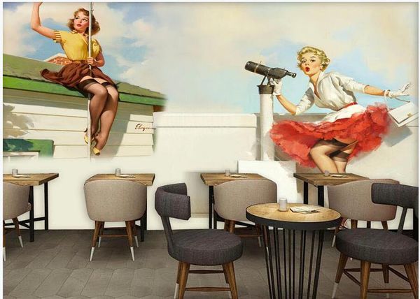 

custom p 3d wallpaper european and american beauty monroe bar beauty shop home decor living room 3d wall murals wallpaper for walls 3 d
