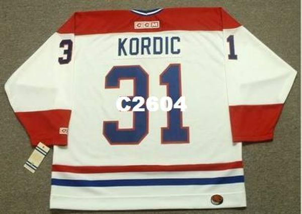 

mens #31 john kordic montreal canadiens 1986 ccm retro home hockey jersey or custom any name or number retro jersey, Black;red