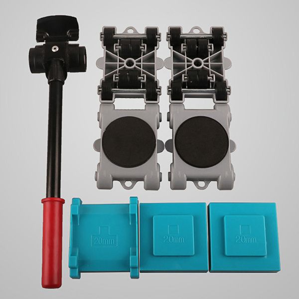 

2019 the most convenient and convenient home easy furniture lifter mover tool set moving sliders 8 packs tool set heavy systm