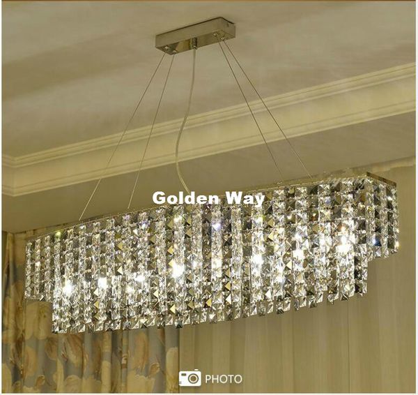 

l60cm w30cm l80cm w30cm luxury european k9 smokey crystal pendant light l hall living room dining room ac led lights ing