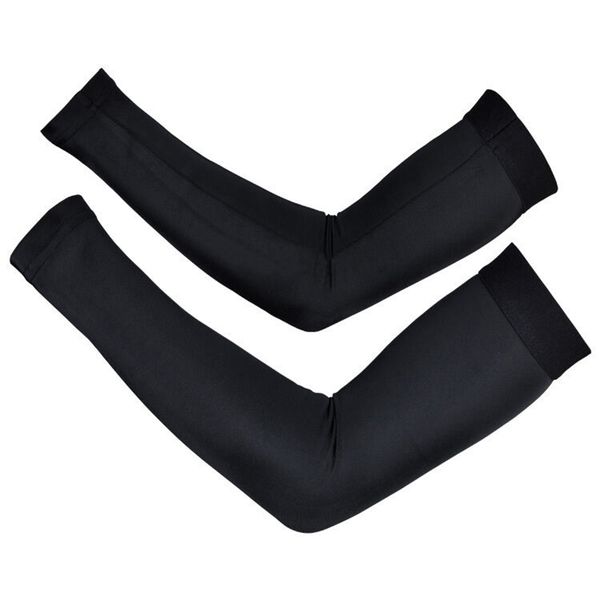 

arm sleeves cycling riding cover uv protection non-slip breathable, Black;gray