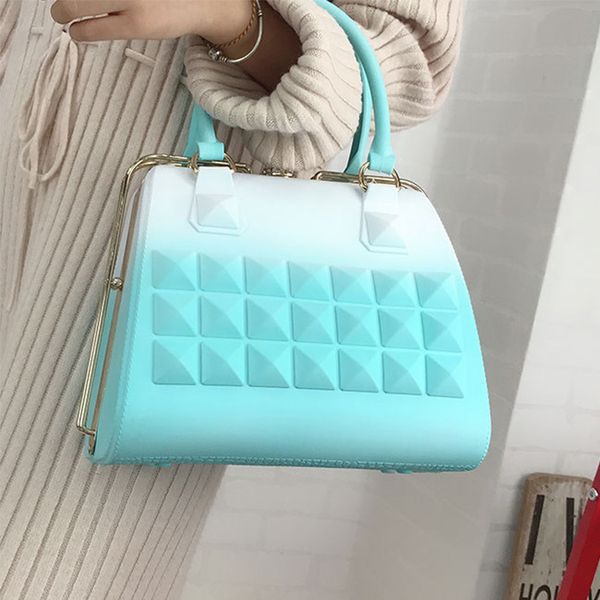 

прибытие мода продвижение желе красочные пвх леди сумка сумка