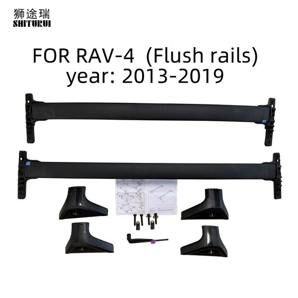 

shiturui 2pcs roof bars for toyota rav-4 rav4 2019-2021 aluminum alloy side bars cross rails roof rack luggage