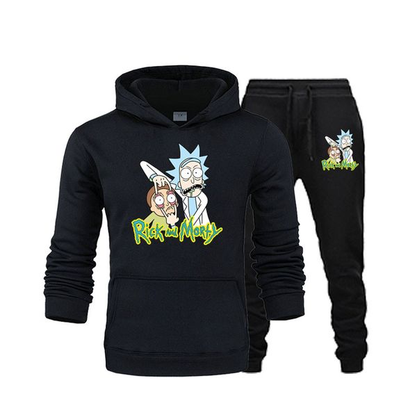 

2020 fashion casual men and women hoodies hip-hop sportswear wool hoodie + track pants jogging men casual sportswear, Gray