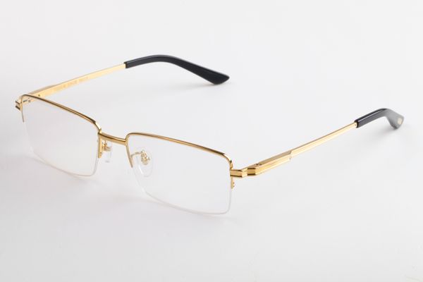 

designer eyeglasses reading glasses metal high deluxe rectangular semi-rimless frame womens designer eyeware optical vintage titanium