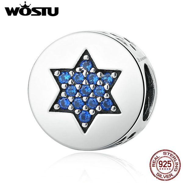 

новое прибытие 100% 925 стерлингового серебра синий убеждение звезды шарм бисер fit оригинальный wst браслет аутентичные изящных ювелирных и, Blue;slivery