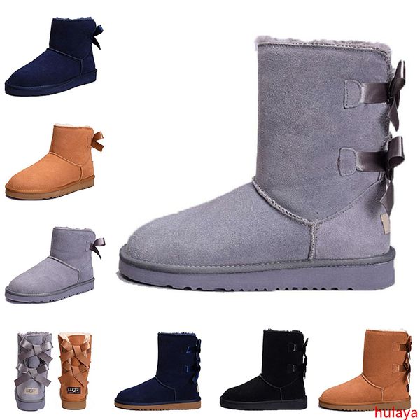 

2019 fashion women australia classic kneel boots ankle boots wgg black grey chestnut navy blue women girl boots size 36-41