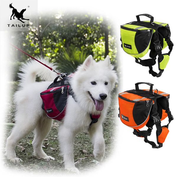 

tailup pet outdoor backpack large capacity dog adjustable saddle bag luxury dog backpack harness carrier for traveling hiking