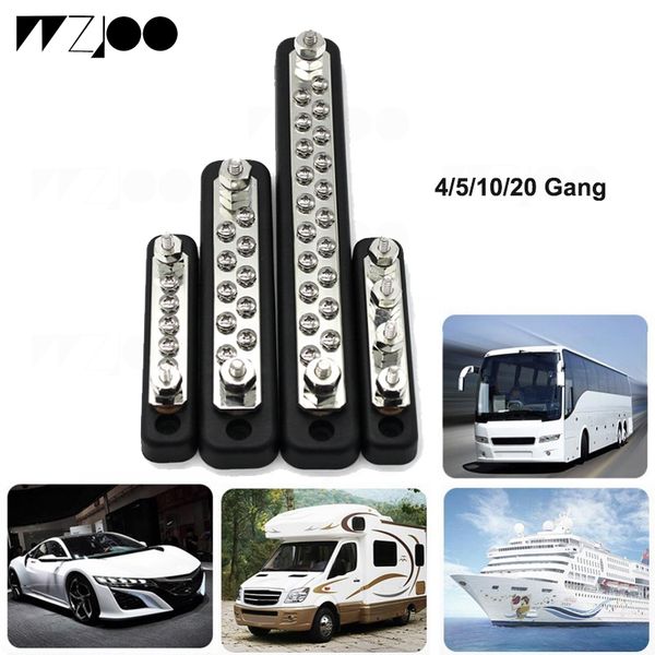 

150a dc 130a ac 10-point bus bar power distribution block car auto truck rv ship yacht busbar terminal block new