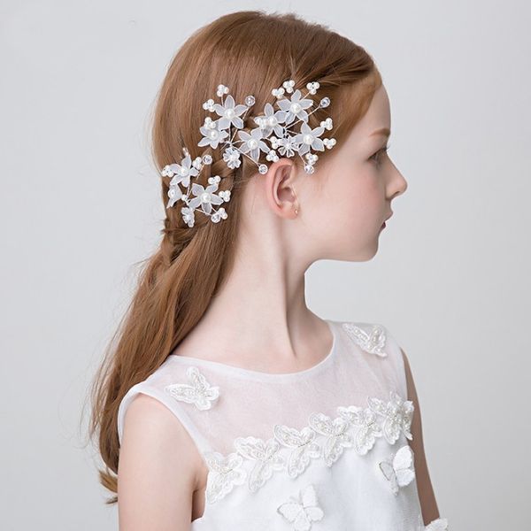 Fashion Baby Girls Ins Sweet Flower Compound Metal Hair Clips