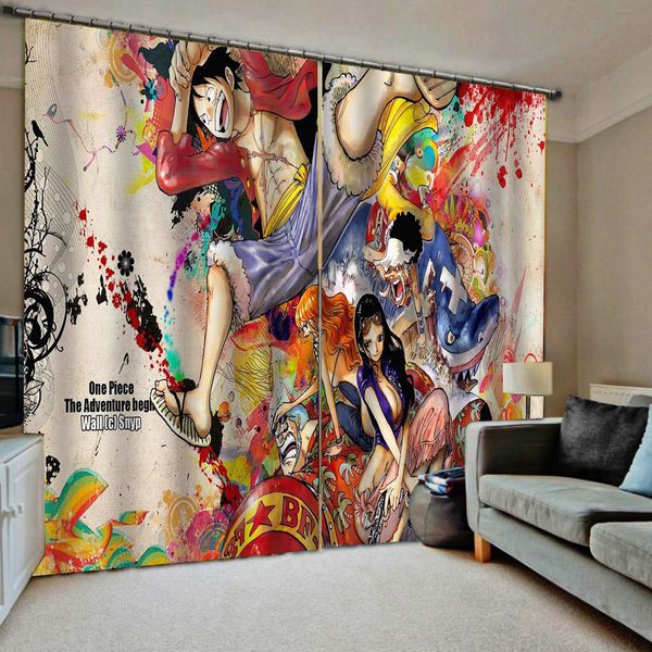 

cartoon curtains kids 3d curtain bedroom living room windproof thickening blackout fabric