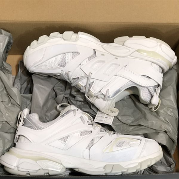 

new color all white 3m triple s track 3.0 running shoes release 3 tess gomma maille jogging designer shoes sport sneaker 35-45, Black