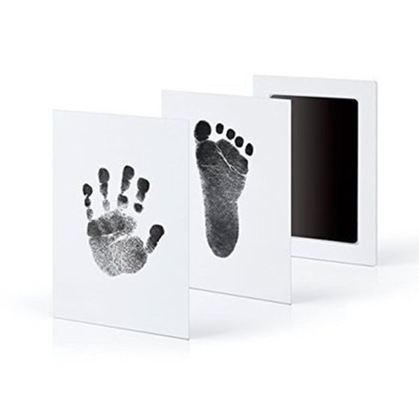 

non-toxic baby handprint footprint imprint kit baby souvenirs casting newborn footprint ink pad infant clay toy gifts care