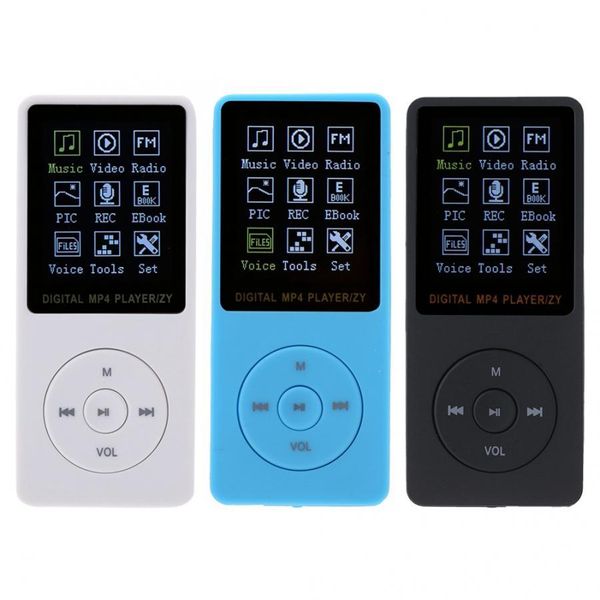 

1.8 inch mp3 music player e-book fm radio support 32g tf card hifi music player matte material body non-slip feel simple style