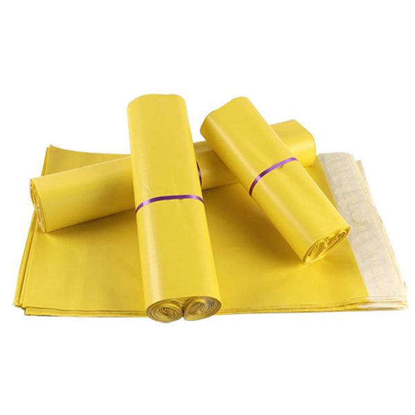 

14*22cm yellow courier bag self-seal mailbag plastic poly mailing envelope waterproof postal shipping bags express envelopes