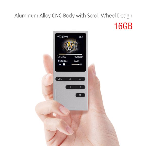 

new arrive portable metal mp3 player build-in speaker 16gb profession music player with fm radio recording and headset mp3
