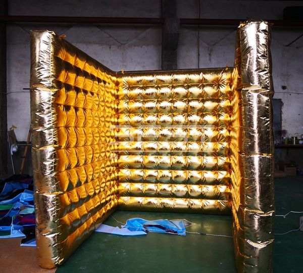 

2.5m wedding decoartion whole золото надувной стена фон стенд надувной портативное фото стенд рекламной надувная стена воздуха