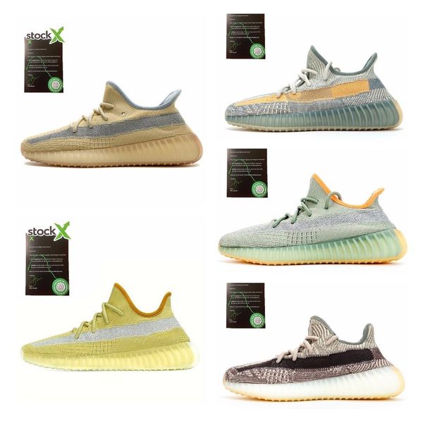 

kanye west static running shoes new israfil cinder desert sage earth tail light zebra womens mens trainers sneakers size 13 luxky j#006195