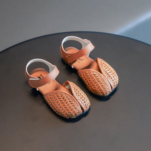 

2020 summer girls sandals as0313, Black;red