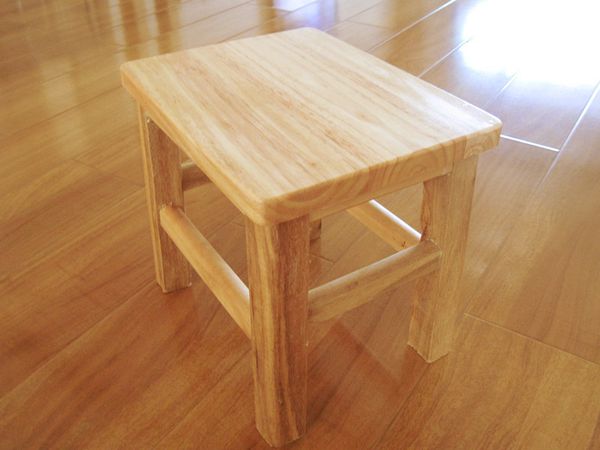 

solid wood oak stool square stool wood bench change shoes home bench children chair foot