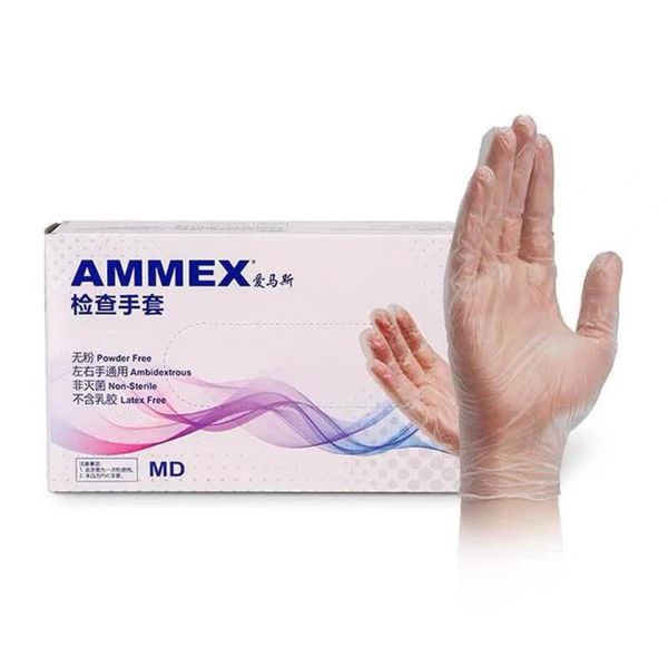 

100pcs/set disposable gloves examination soft flexible gloves