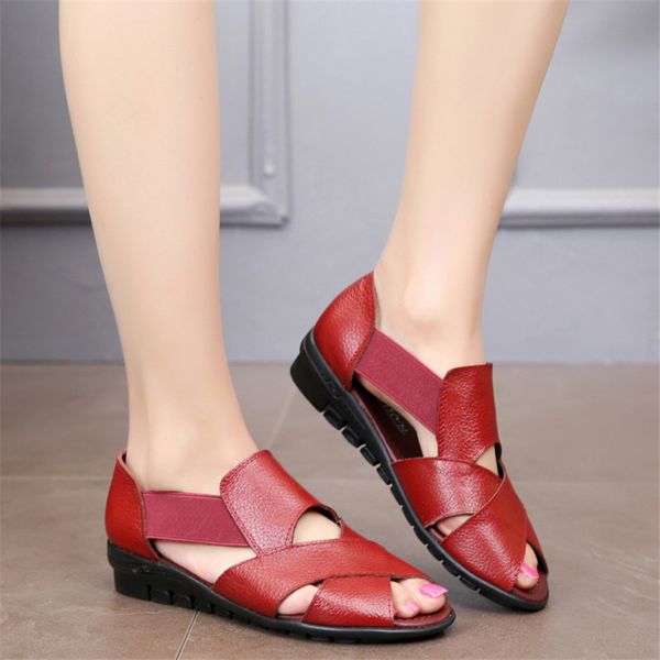 

rome casual sandals women shoes women summer gladiator sandalia feminina pu leather wedge heel comfort sandals