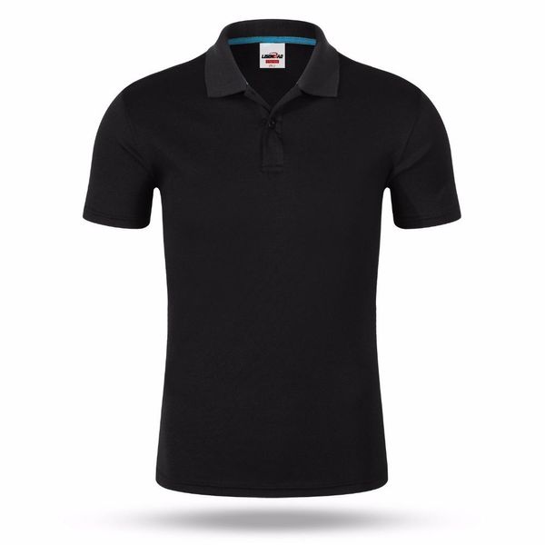 

men polo shirt men 's business casual solid polo summer style polos short sleeve solid shirt blouse wholesale, White;black