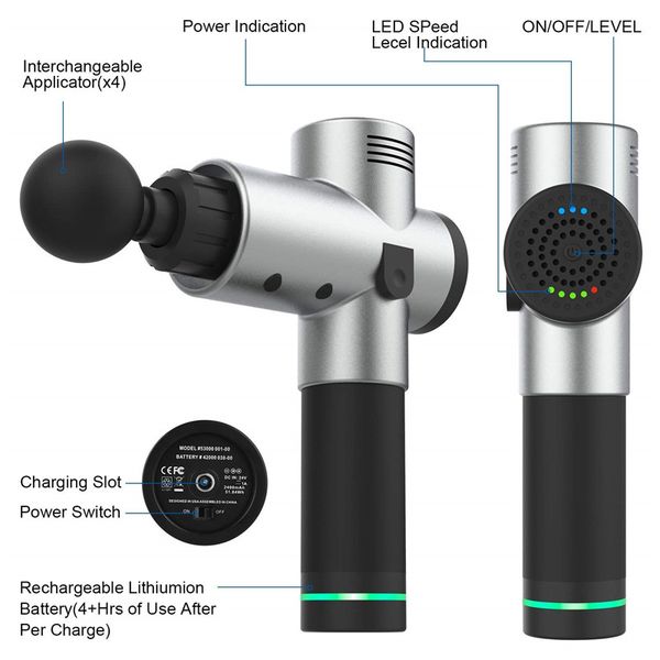 

Myofa cial phy iotherapy in trument mute touch creen fa cia gun ma age gun electric warp film impact relax gun deep ma ager