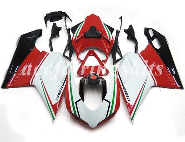 

4 gifts new abs motorcycle full fairings set fit for ducati 848 1098 1198 1098s 1098r evo 2007 2008 2009 2010 2011 2012 red green white