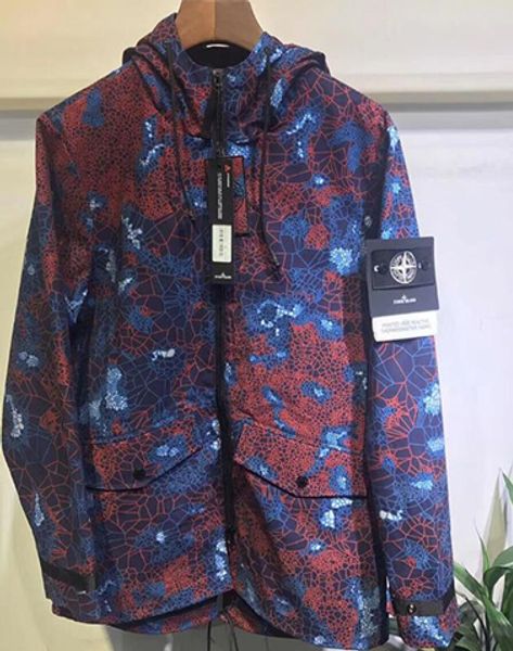 

Italy tide brand tone jacket zip hooded color temperature color windbreaker brand de igner coat brand jacket ize m xxl