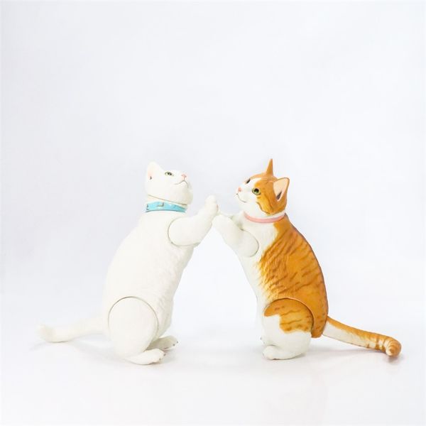 

ямагути, котенок, тигренок, белая, подвижная короткошерстная, модель ручной работы