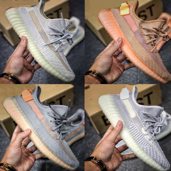 

2019 black clay chau ure butter cream white beluga 2 0 kanye we t men women running hoe port neaker with box and key chain