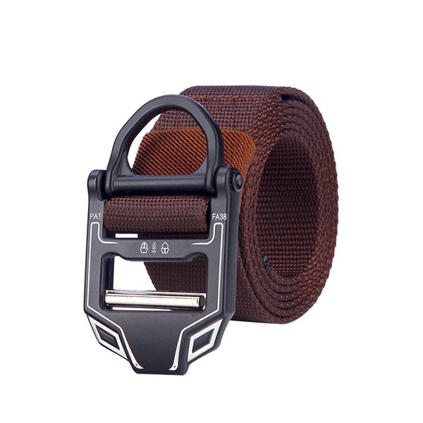 

tactical belts nylon men waist belt metal buckle belt adjustable training duty hunting outdoor accessories, Black;gray