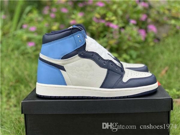 

2019 new release og 1s sail obsidian university blue basketball shoes unc 1 sports sneakers original wholesale limited