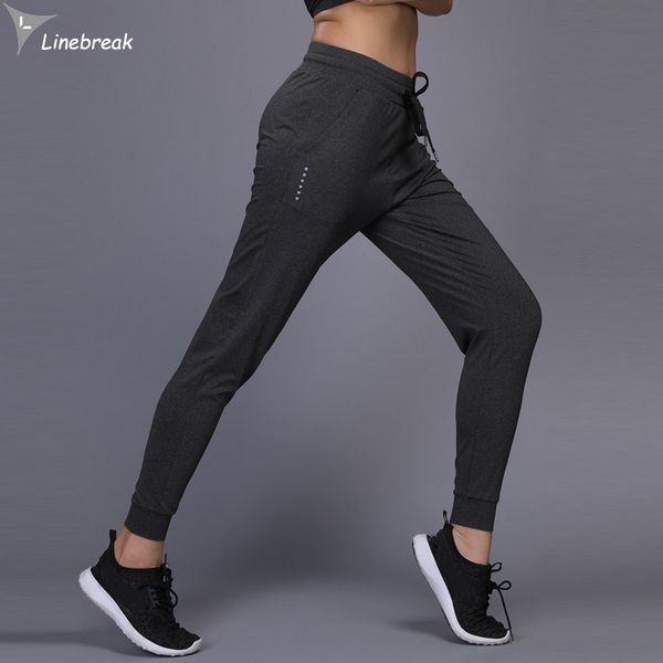 

women's running pants quick dry elastic fitness sweatpants breathable yoga sportswear sport leggings training jogging trousers, Black;blue