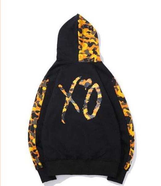 

new fashion autumn xo hoodies men women sweatshirts hoody sweater jacket, Black