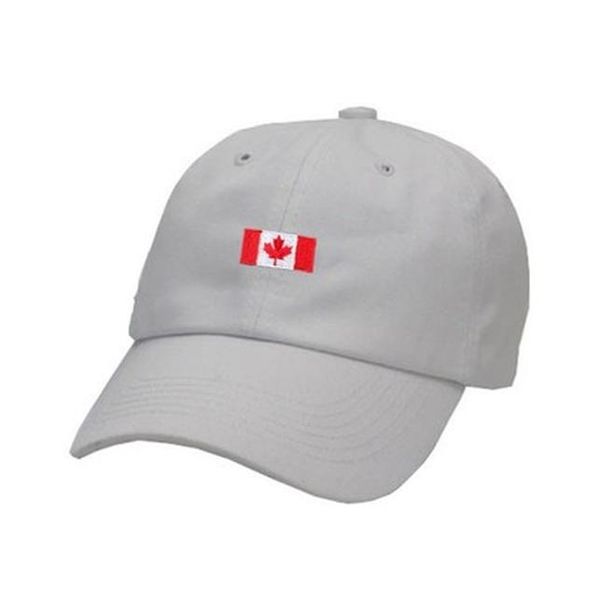 

2020 new canadian flag hat men and women adjustable soft hat fashion simple cap wholesale thfon, White