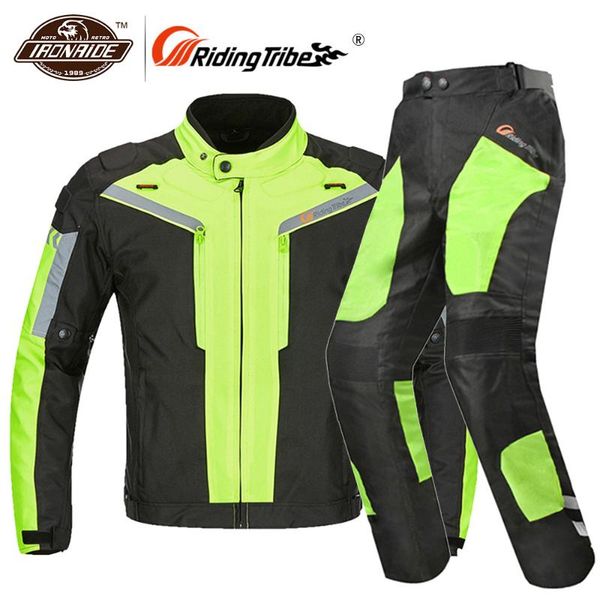 

riding tribe waterproof motorcycle jacket men moto motocoross racing riding jacket clothing with 5pcs protection m-4xl