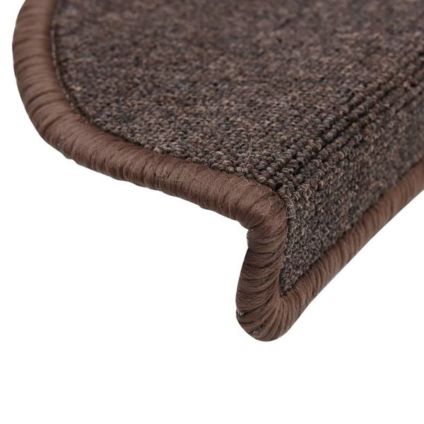 

15 pcs. stair mats coffee brown 65 x 24 x 4 cm wall stickers