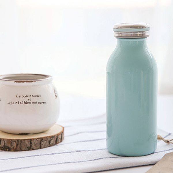 

milk vacuum flasks 304stainless steel cup water bottle sports travel thermals mug