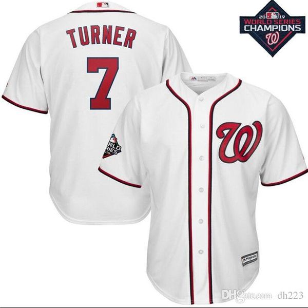 

Men youth max cherzer jer ey wa hington national trea turner anthony rendon juan oto 2019 world erie champion ba eball jer ey buyer, White