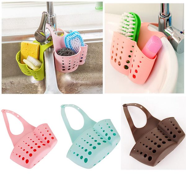 

sink sponge holder home kitchen hanging drain bag basket bath storage gadget tools sink holder new