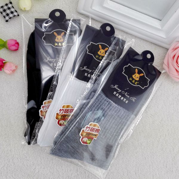 

fashion mens business cotton socks casual gray black white socks