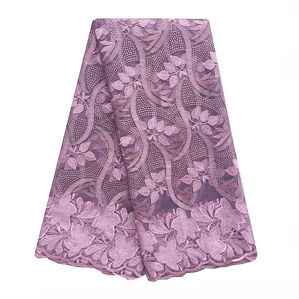 

новый французский чистая ткань шнурка 2019 высокого качества сирень африканский тюль ткань шнурка с rhinestone для нигерийского wedding, Black;white