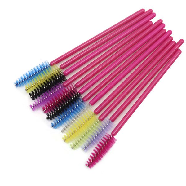 

100 pcs disposable eyelash brush mini mascara brow brush cosmetic tool portable eyelash comb extension makeup tools