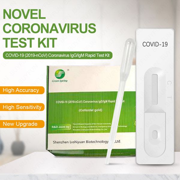 

rapid test self-test 2019-ncovigm / igg antibody test kit colloidal gold chromatography check out fast dhl ship