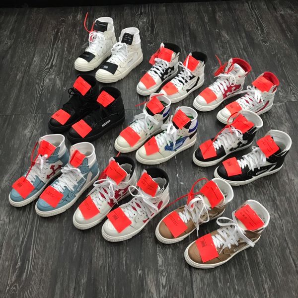 

2020 air off court white running shoes men sports shoes womens sneakers high trainers, Black