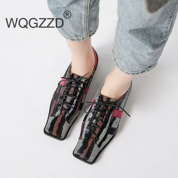 

british style real leather oxfords shoes for women lace up handmade flat shoes woman genuine leather casual ladies, Black