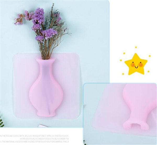 

new décor creative silicone flower pots handmade outdoor vases home decoration accessories a vase for flowers office vasos para jardi