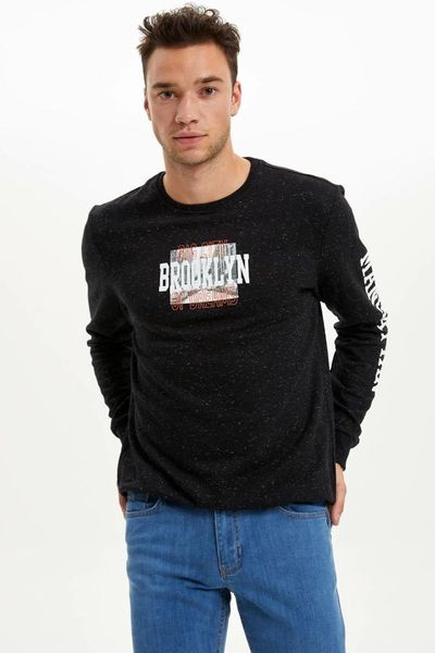 

defacto man sweat shirt-l0836az19au, Black